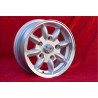 4 cerchi Minilite 5.5x13 + kit dadi KM8  SW19 10x1x34 60° 5x130 Honda NSU Honda S600 S800 NSU TT TTS 110 1200C Wankelspi