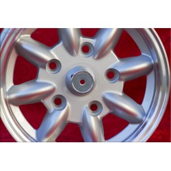 4 cerchi Minilite 5.5x13 + kit dadi KM8  SW19 10x1x34 60° 5x130 Honda NSU Honda S600 S800 NSU TT TTS 110 1200C Wankelspi