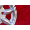 4 Felgen Minilite 5.5x13 + Radschrauben KM8  SW19 10x1x34 60° 5x130 Honda NSU Honda S600 S800 NSU TT TTS 110 1200C Wanke