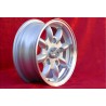 4 cerchi Minilite 5.5x13 + kit dadi KM8  SW19 10x1x34 60° 5x130 Honda NSU Honda S600 S800 NSU TT TTS 110 1200C Wankelspi