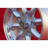 4 Felgen Minilite 5.5x13 + Radschrauben KM8  SW19 10x1x34 60° 5x130 Honda NSU Honda S600 S800 NSU TT TTS 110 1200C Wanke