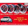 4 Felgen Fuchs 9x15 + 11x15 5x130 Porsche 911 SC Carrera -1987