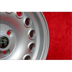 4 cerchi Campagnolo 6x15 4x108 Alfa Romeo Giulia 105 Berlina Coupe Spider GT GTA GTC silver