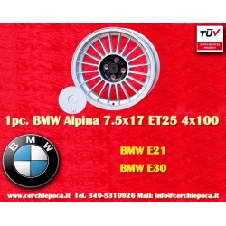 1 Felge Alpina 7.5x17 4x100...