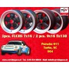 4 cerchi Fuchs 7x16 + 9x16 5x130 Porsche 911 -1989 914-6 944 -1986 turbo -1989