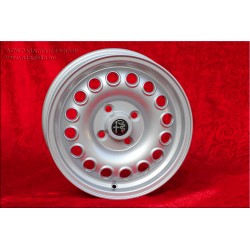 4 cerchi Campagnolo 6x15 4x108 Alfa Romeo Giulia 105 Berlina Coupe Spider GT GTA GTC silver