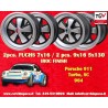 4 cerchi Fuchs 7x16 + 9x16 5x130 Porsche 911 -1989 914-6 944 -1986 turbo -1989