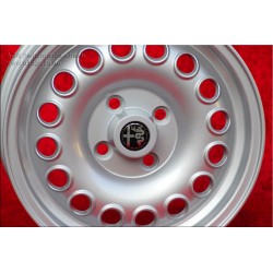 4 cerchi Campagnolo 6x15 4x108 Alfa Romeo Giulia 105 Berlina Coupe Spider GT GTA GTC silver