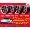 4 Felgen Fuchs 9x17 + 10x17 5x130 Porsche 911 SC Carrera -1989 turbo -1987