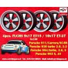 4 jantes Fuchs 9x17 + 10x17 5x130 Porsche 911 SC Carrera -1989 turbo -1987