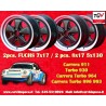 4 cerchi Fuchs 7x17 + 8x17 5x130 Porsche 911 -1989 914-6 944 -1986 turbo -1989