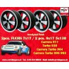 4 cerchi Fuchs 7x17 + 8x17 5x130 Porsche 911 -1989 914-6 944 -1986 turbo -1989