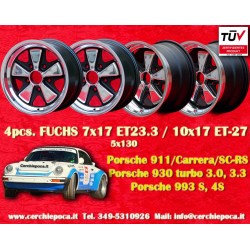 4 cerchi Fuchs 7x17 + 10x17...