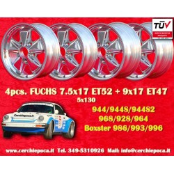 4 jantes Fuchs 7.5x17 +...