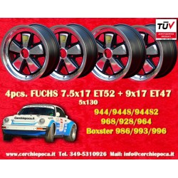 4 jantes Fuchs 7.5x17 +...