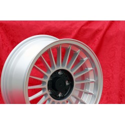 1 cerchio Alpina 8x17 5x120 BMW M3 E30 serie 5 E12 E28 E34 serie 6 E24 serie 7 E23 E32 silver/black