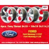 4 jantes Torq Thrust 9x19 + 10x19 5x114.3 Ford Mustang S197 (2005-14) LAE (2015-)