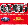 4 wheels Torq Thrust 9x19 + 10x19 5x114.3 Ford Mustang S197 (2005-14) LAE (2015-)