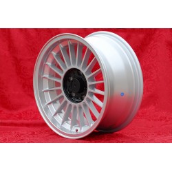 4 Felgen Alpina 8x17 5x120 BMW M3 E30 serie 5 E12 E28 E34 serie 6 E24 serie 7 E23 E32 silver/black