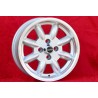 4 jantes Minilite 6x14 4x114.3 MG Triumph Saab MBG TR2-TR6 Saab 99 Toyota Corolla Starlet Carina silver/diamond cut