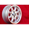 4 Felgen Minilite 6x14 4x114.3 MG Triumph Saab MBG TR2-TR6 Saab 99 Toyota Corolla Starlet Carina silver/diamond cut