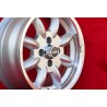 4 jantes Minilite 6x14 4x114.3 MG Triumph Saab MBG TR2-TR6 Saab 99 Toyota Corolla Starlet Carina silver/diamond cut