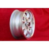 4 wheels Minilite 6x14 4x114.3 MG Triumph Saab MBG TR2-TR6 Saab 99 Toyota Corolla Starlet Carina silver/diamond cut