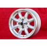 4 cerchi Minilite 6x14 4x114.3 MG Triumph Saab MBG TR2-TR6 Saab 99 Toyota Corolla Starlet Carina silver/diamond cut