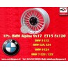 1 Felge Alpina 9x17 5x120 BMW serie 5 E12 E28 E34 serie 6 E24 serie 7 E23 E32 E3 E9 silver/black