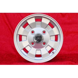 1 cerchio Cromodora CD28 6x14 4x130 Lancia Fulvia 2000 silver