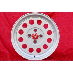 4 pcs. jantes Fiat Ronal 7x15 ET25 4x98 silver 124 SPORT COUPE SPIDER Pininfarina 500 ABARTH PANDA PUNTO