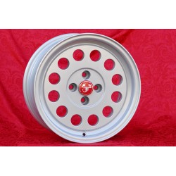 4 pcs. wheels Fiat Ronal 7x15 ET25 4x98 silver 124 SPORT COUPE SPIDER Pininfarina 500 ABARTH PANDA PUNTO