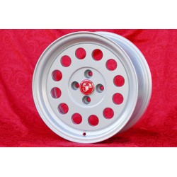 4 pcs. wheels Fiat Ronal 7x15 ET25 4x98 silver 124 SPORT COUPE SPIDER Pininfarina 500 ABARTH PANDA PUNTO