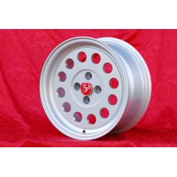 4 pcs. wheels Fiat Ronal 7x15 ET25 4x98 silver 124 SPORT COUPE SPIDER Pininfarina 500 ABARTH PANDA PUNTO