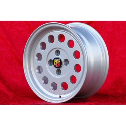 4 pcs. jantes Fiat Ronal 7x15 ET25 4x98 silver 124 SPORT COUPE SPIDER Pininfarina 500 ABARTH PANDA PUNTO