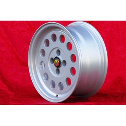 4 pcs. jantes Fiat Ronal 7x15 ET25 4x98 silver 124 SPORT COUPE SPIDER Pininfarina 500 ABARTH PANDA PUNTO