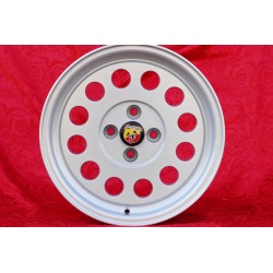 4 pcs. jantes Fiat Ronal 7x15 ET25 4x98 silver 124 SPORT COUPE SPIDER Pininfarina 500 ABARTH PANDA PUNTO