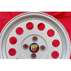 4 pcs. jantes Fiat Ronal 7x15 ET25 4x98 silver 124 SPORT COUPE SPIDER Pininfarina 500 ABARTH PANDA PUNTO