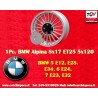 1 jante Alpina 8x17 5x120 BMW serie 5 E12 E28 E34 serie 6 E24 serie 7 E23 E32  silver/black 