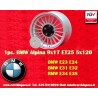 1 jante Alpina 9x17 5x120 BMW M3 E12 E28 E34 E24 E23 E32 E3 E9 silver/black