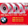 4 jantes Alpina 8x17 + 9x17 5x120 BMW serie 5 E12 E28 E34 serie 6 E24 serie 7 E23 E32 