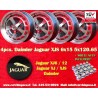 4 wheels XJS 6x15 + nuts kit KM18  1 2'' UNF Flat 5x120.65 Jaguar XJ6 12 serie 1-3 XJS