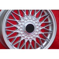 1 cerchio BBS 8x16 4x100 BMW Volkswagen Opel Mazda Audi M3 E30 serie 5 E12 E28 E34 serie 6 E24 serie 7 E23 E32 E3 E9 sil