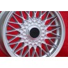 1 cerchio BBS 8x16 4x100 BMW Volkswagen Opel Mazda Audi M3 E30 serie 5 E12 E28 E34 serie 6 E24 serie 7 E23 E32 E3 E9 sil