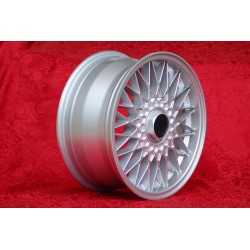 1 cerchio BBS 8x16 4x100 BMW Volkswagen Opel Mazda Audi M3 E30 serie 5 E12 E28 E34 serie 6 E24 serie 7 E23 E32 E3 E9 sil