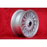 1 Felge BBS 8x16 4x100 BMW Volkswagen Opel Mazda Audi M3 E30 serie 5 E12 E28 E34 serie 6 E24 serie 7 E23 E32 E3 E9 silve