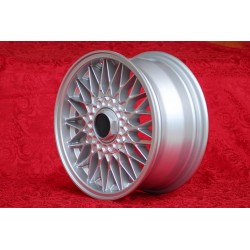 1 cerchio BBS 8x16 4x100 BMW Volkswagen Opel Mazda Audi M3 E30 serie 5 E12 E28 E34 serie 6 E24 serie 7 E23 E32 E3 E9 sil