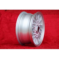 1 Felge BBS 8x16 4x100 BMW Volkswagen Opel Mazda Audi M3 E30 serie 5 E12 E28 E34 serie 6 E24 serie 7 E23 E32 E3 E9 silve