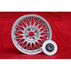 1 cerchio BBS 8x16 4x100 BMW Volkswagen Opel Mazda Audi M3 E30 serie 5 E12 E28 E34 serie 6 E24 serie 7 E23 E32 E3 E9 sil