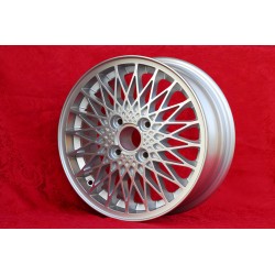 1 wheel X-Spoke 6x15 4x108 Porsche 924 924S silver